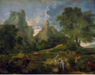 Poussin Nicolas Landscape with Polyphemus  - Hermitage